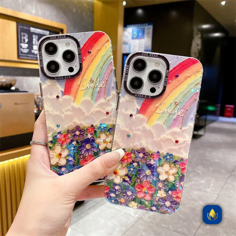 Rainbow 3d Case ( Smile Case) for iphone models iphone 11, 11 pro max, iphone 12, 12 pro, 12 pro max, iphone 13 pro, 13 pro max, iphone 14 pro, 14 pro max, iphone 15 pro, 15 pro max, and 15 plus