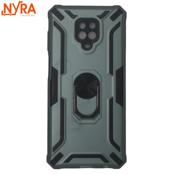 NYRA:  Redmi note 9 pro Armor Case  Providing Dual Layer Full Body Protection High Quality PC Material With Convenient Ring Holder
